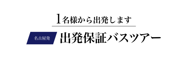 1名様から出発おすすめバスツアー